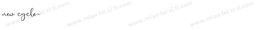 new cycle字体转换